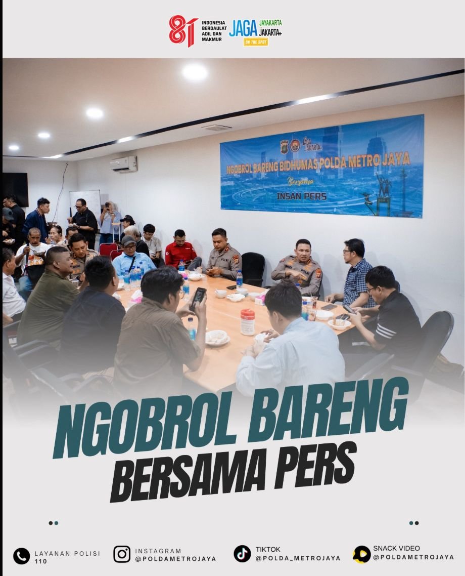 Bidhumas Polda Metro Jaya Gelar Ngobrol Bareng Bersama Pers